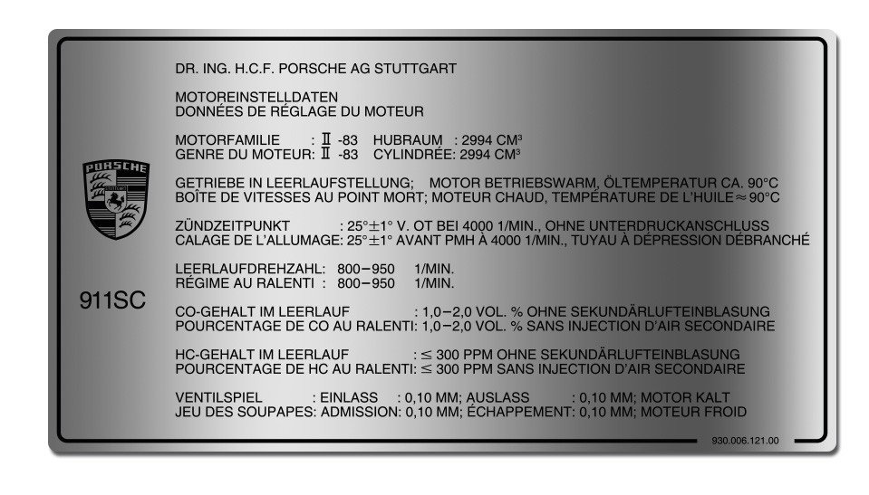 DIAGNOSTIC COMPLET – Porsche 911 SC 3.0 – Injection K-Jetronic