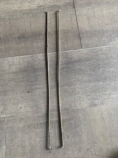 Tringle connexion mécanisme serrure et bouton poussoir Porsche 911