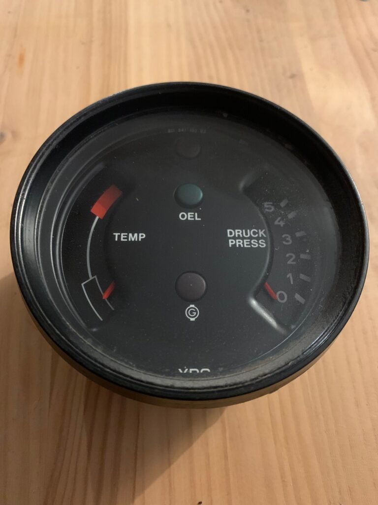 Manomètre Indicateur pression d'huile et température Porsche 911